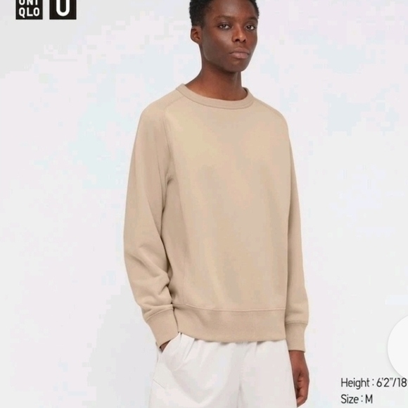 Uniqlo Men's Beige Crewneck Sweater - Picture 1 of 6